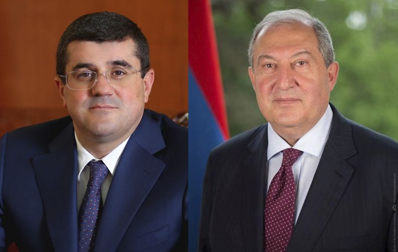Karabağ Cumhurbaşkanını seçti, Ermenistan Cumhurbaşkanı tebrik etti