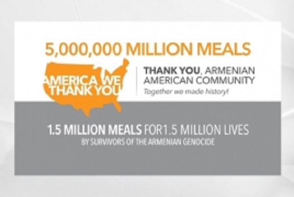 ABD Ermenileri Covid-19 mağdurlarına 5 miliyon porsiyon yemek bağışladı