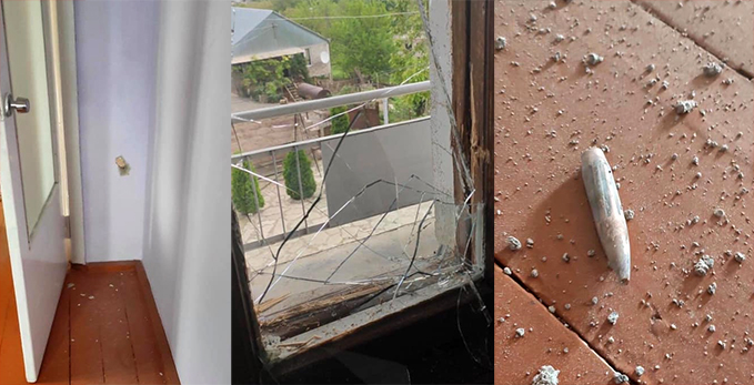 Azerbaycan, Ermenistan'ın Berkaber köyüne ateş açtı, evlerin cam ve duvarları zarar gördü