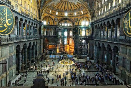 Սոցհարցում․ Թուրքիայում քաղաքացիների 73 տոկոսը կողմ է Սուրբ Սոֆիայի տաճարը մզկիթի վերածելուն