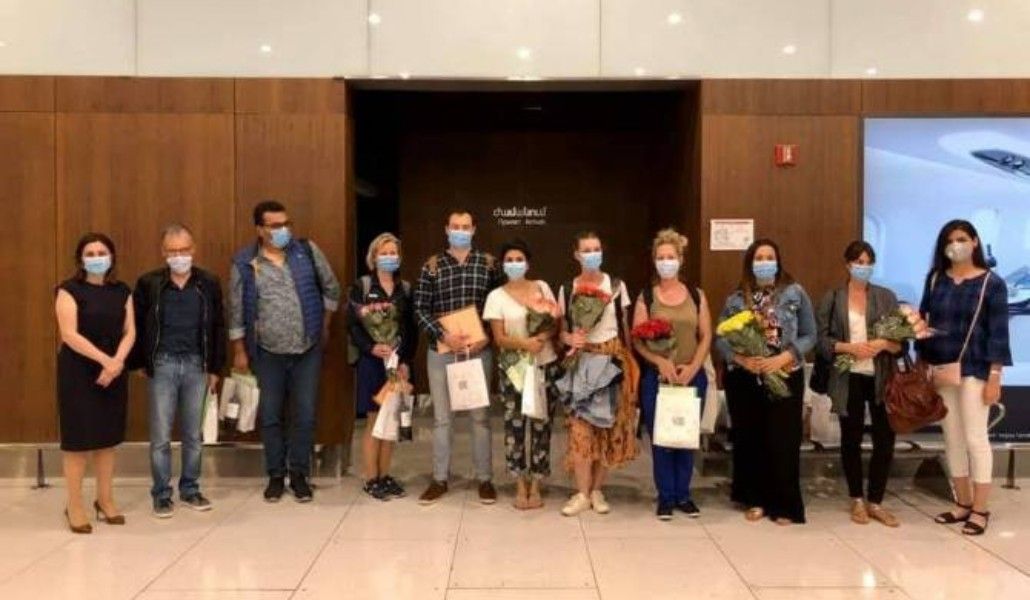 Fransız doktorlardan oluşan ikinci ekip koronavirüsle mücadele hedefiyle Yerevan'a vardı