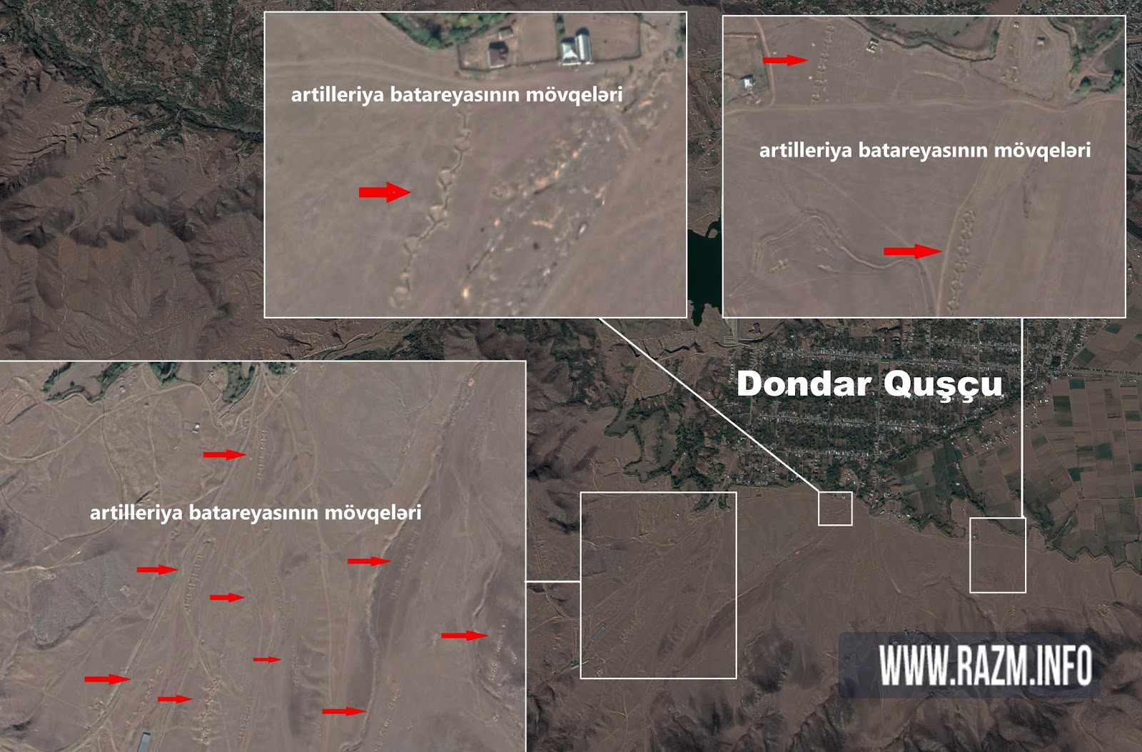 Ermenistan ordusu nokta atışlarıyla Azerbaycan’ın yerleşim yerinde konuşlu ağır silahları imha etti