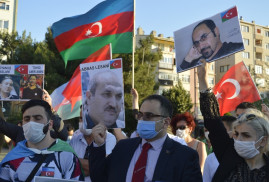 Թուրքիայում բնակվող ադրբեջանցիները բողոքի երթ են կազմակերպել՝ ընդդեմ Հայաստանի