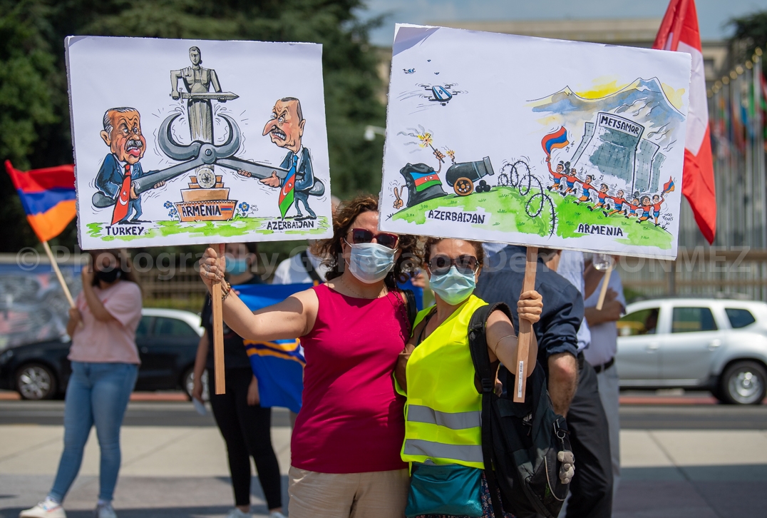 İsviçre'nin Cenevre kentinde Azerbaycan ordusunun Ermenistan’a düzenlediği saldırıları protesto edildi (foto)