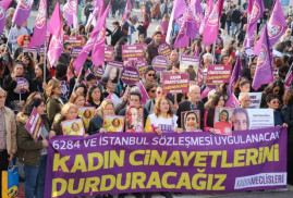 Թուրքիայում ոստիկանները ձերբակալել են կանանց բռնությունների դեմ բողոքի ակցիայի մասնակիցներին