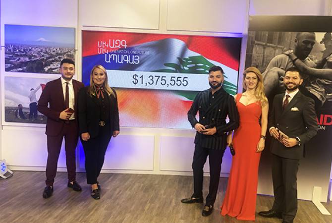 Lübnan Ermenilerine destek teletonunda 1.4 milyon dolar toplandı