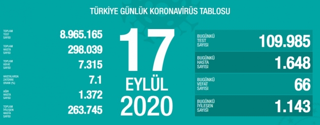 Թուրքիայում 1 օրում կորոնավիրուսից մահացել է 66 մարդ