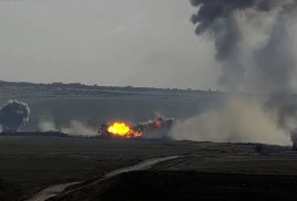 Azerbaycan'ın  silahlı güçleri böyle imha ediliyor (video)