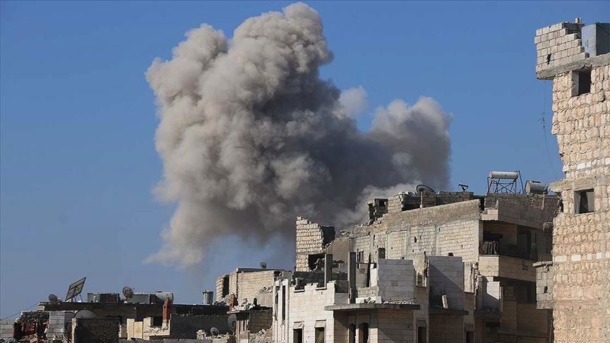 Rus savaş uçakları, İdlib'de Suriye Milli Ordusu güçlerini vurdu