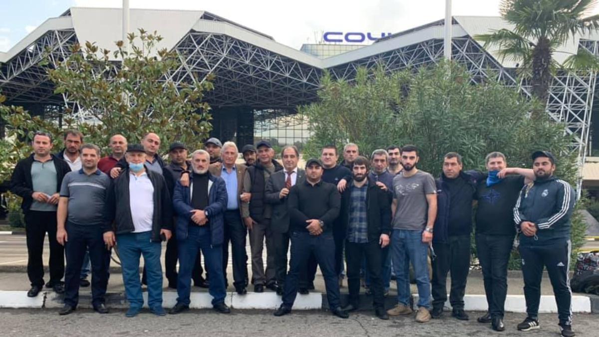 Abhazya’dan Ermeni gönüllüler Karabağ’a gitti