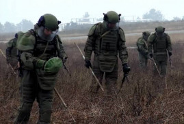 Rus barış güçleri Karabağ’daki patlayıcı temizleme çalışmalarına devam etti
