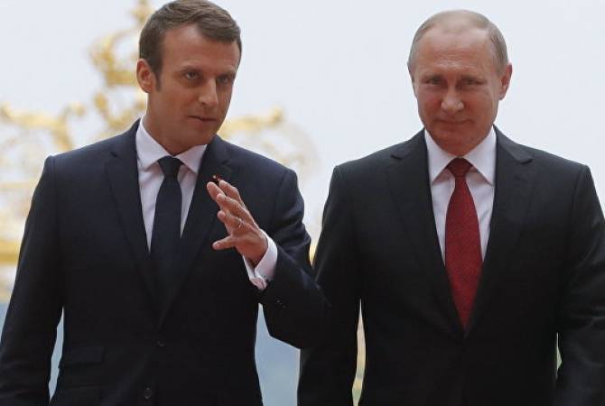 Putin ve Macron Ermenistan,Rusya ,Azerbaycan liderlerin katılımıyla düzenlenecek görüşmeyi ele aldılar