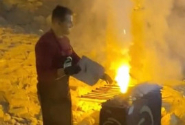 В Турции мужчина готовил шашлык в исторической армянской церкви