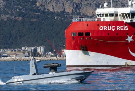 В Турции спущен на воду первый беспилотный военный катер