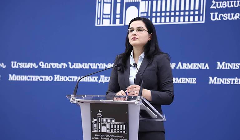 Ermenistan Dışişleri'nden açıklama: "9 Kasım tarihli üçlü bildiride herhangi bir koridordan bahsedilmyor"