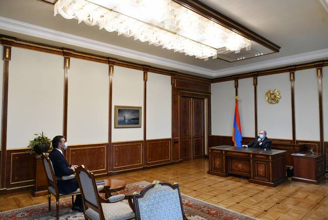 Ermenistan Cumhurbaşkanı ve Ombudsmanı ülkenin güneyinde güvenlik bölgesi oluşturma ihtimalini ele aldılar