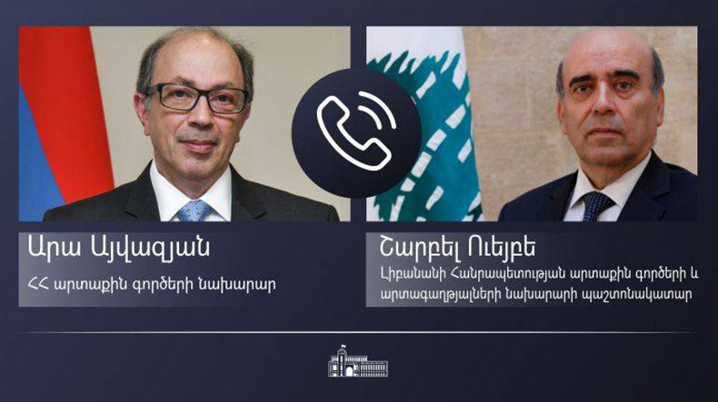 Ermenistan Dışişleri Bakanı Lübnan’lı mevkidaşıyla telefonla görüştü