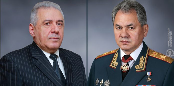 Ermenistan ve Rusya Savunma Bakanları ikili işbirliğini ele aldılar