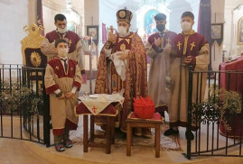 İskenderun Karasun Manuk Ermeni Kilisesi’nde Paskalya ayini