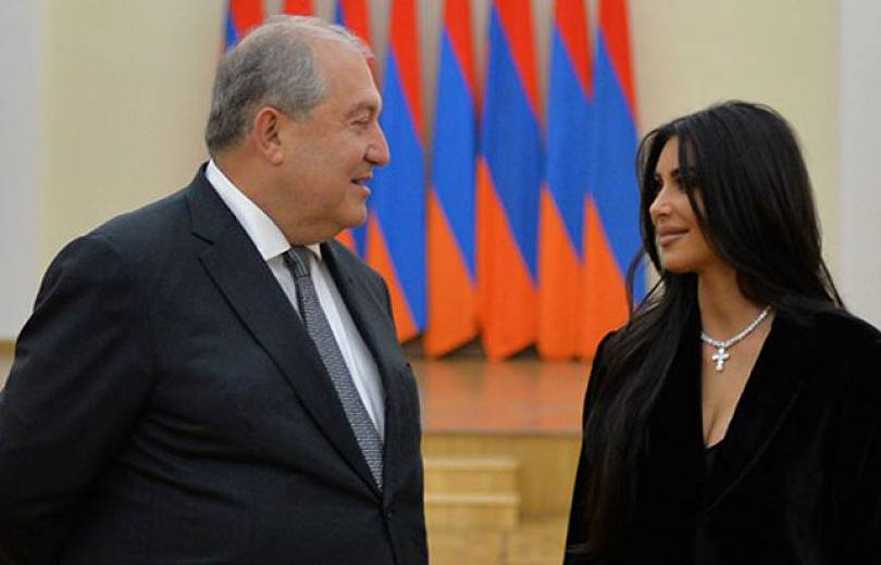 Ermenistan Cumhurbaşkanı Kim Kardashian’a teşekkür etti