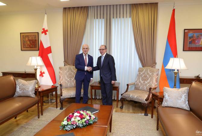 Ermenistan Dışişleri Bakanı, Gürcistan'lı mevkidaşı ile bir araya geldi