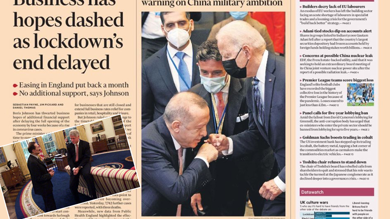 Թուրք լրագրողը մեկնաբանել է Բայդենի առաջ խոնարհված Էրդողանի լուսանկարը
