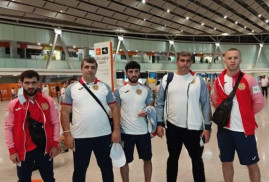 Ermeni sporcular, 32. Olimpiyat Oyunlarına katılmak üzere Tokyo'ya gitti (foto)