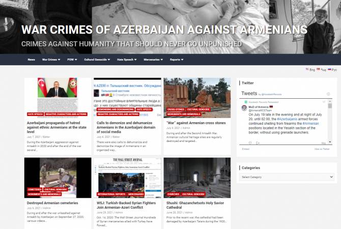Azerbaycan'ın savaş suçlarını anlatan yeni bir site hazırlandı