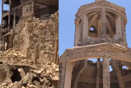 Der-Zor'daki Ermeni kilisesinin ikinci kez patlatılmasına dair haberler yayınlandı