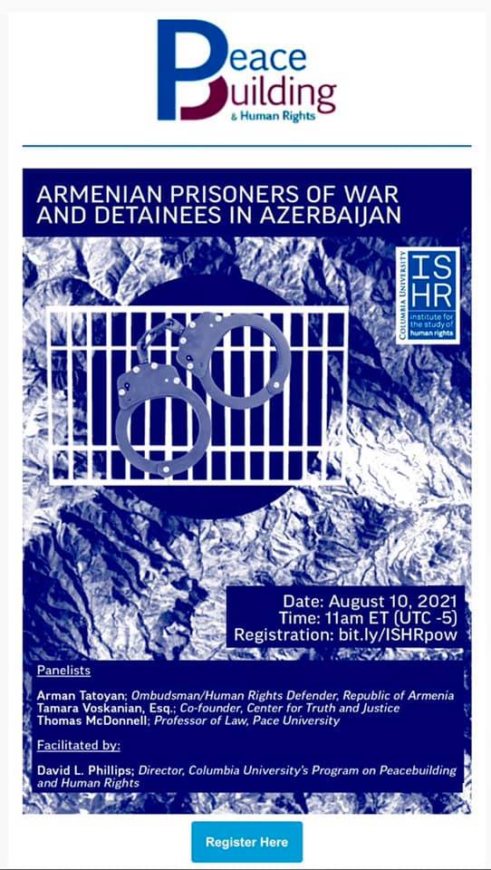 Ermenistan Ombudsmanı: "Ermeni esirler, siyasi hedeflerle Azerbaycan'da tutuluyor"