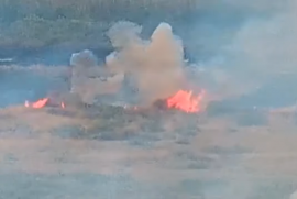 Azerbaycan, Ermenistan ile sınır bölgesinde tekrar yangın çıkarttı (video)