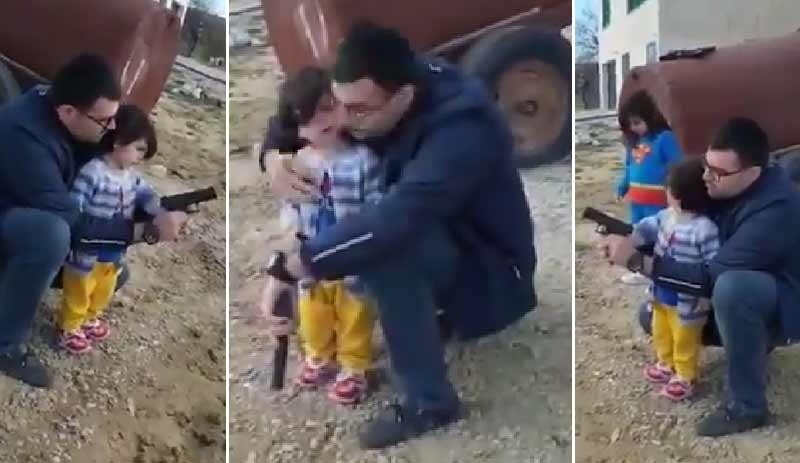 Տեսանյութ.Էրդողանի կուսակիցը ահաբեկել է երեխաներին. մանկահասակ երեխայի ձեռքի մեջ ատրճանակ է դրել ու կրակել