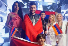 Ermenistanı temsil eden şarkıcı birincilik kazandı (video)