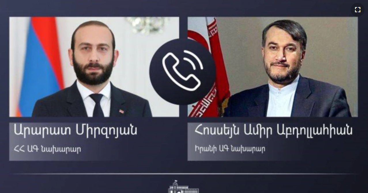Ermenistan ile İran Dışişleri Bakanları telefonda görüştü