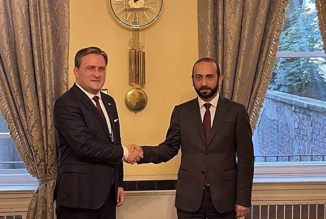 Ermenistan Dışişleri Bakanı Sırp mevkidaşı ile bir araya geldi