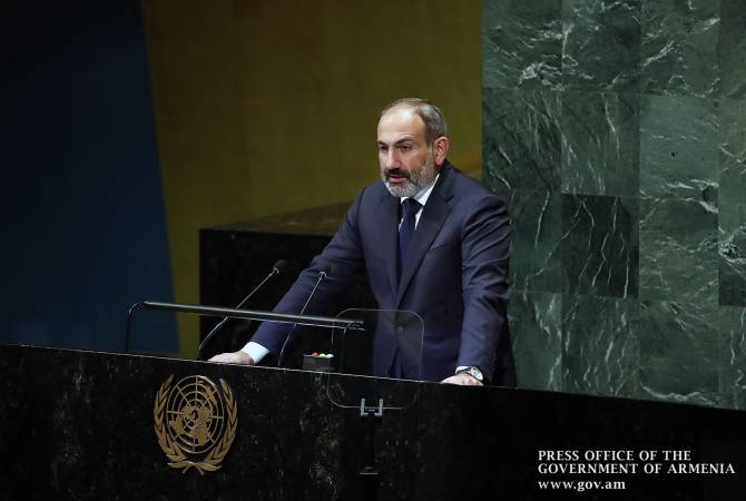 Ermenistan Başbakanı, BM kürsüsünden Azerbaycan'ın bölgede barışı bozmak için attığı adımlar hakkında konuştu
