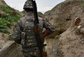 Azerbaycan ordusunun açtığı ateş sonucu bir Ermeni asker yaralandı