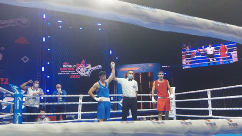Ermeni boksör, Azerbaycanlı rakibini ezip geçti