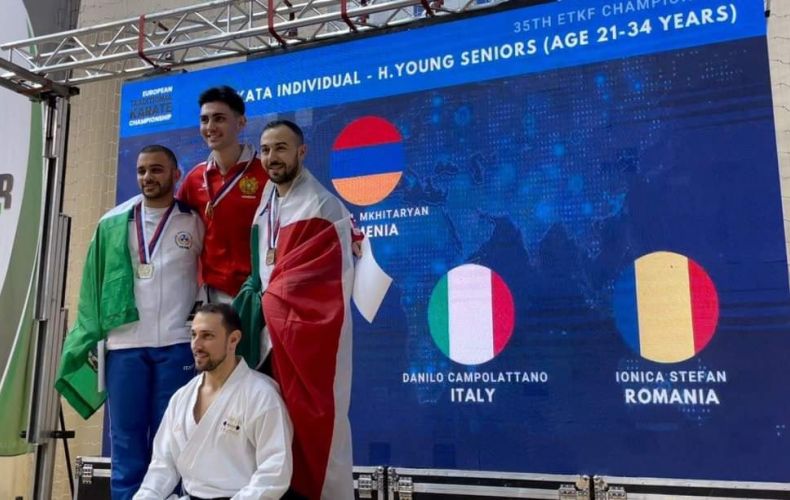 Karabağ sporcuları Avrupa Geleneksel Karate Şampiyonası'ndan zaferle döndü