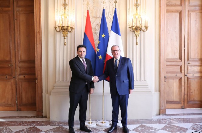 Ermenistan ve Fransa Parlamento Başkanları Azerbaycan saldırganlığını ele aldı