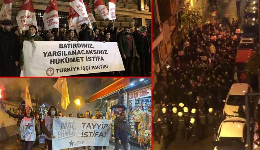 Türkiye’de hükümete yönelik protestolar düzenlendi