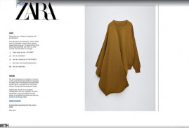 "ZARA" bu yıl sonbahar-kış koleksiyonuna Ermenistan'da üretilen giysilere de yer verdi