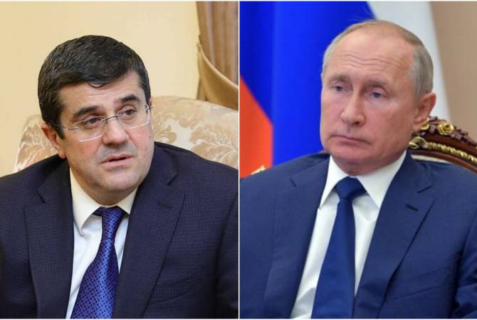 Artsakh Cumhurbaşkanı'ndan Vladimir Putin'e taziye mesajı