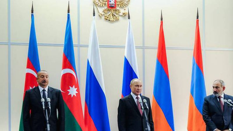 Текст трехстороннего заявления премьер-министра Армении, президента Азербайджана и президента РФ