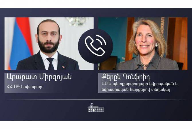 Mirzoyan, ABD'nin Avrupa ve Avrasya İşlerinden Sorumlu Dışişleri Bakan Yardımcısı ile görüştü