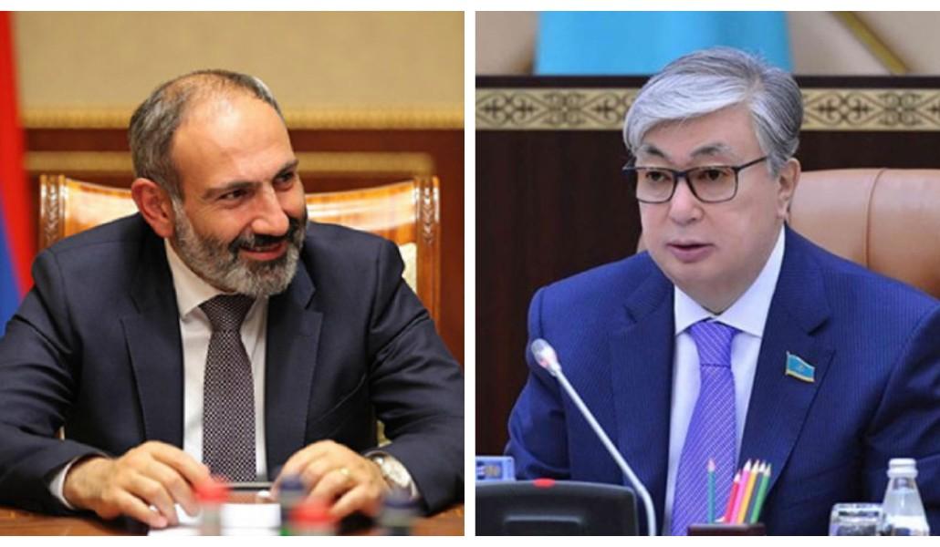 Ermenistan Başbakanı Nikol Paşinyan, Kazakistan Cumhurbaşkanı ile telefon görüşmesi gerçekleştirdi