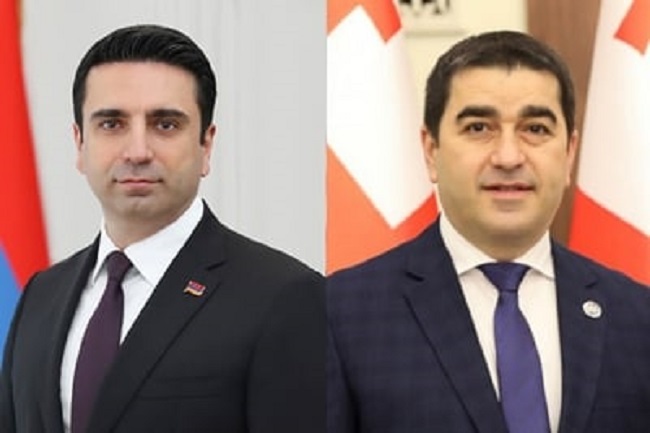 Alen Simonyan Gürcistan Meclis Başkanı ile telefonda görüştü ve onu Ermenistan'a davet etti