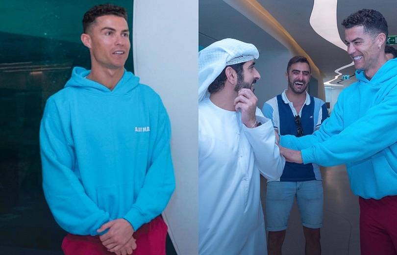 Ronaldo, BAE Başbakanı ile yaptığı görüşmeye Ermeni üretimi kapşönlü T-shirtle gitti