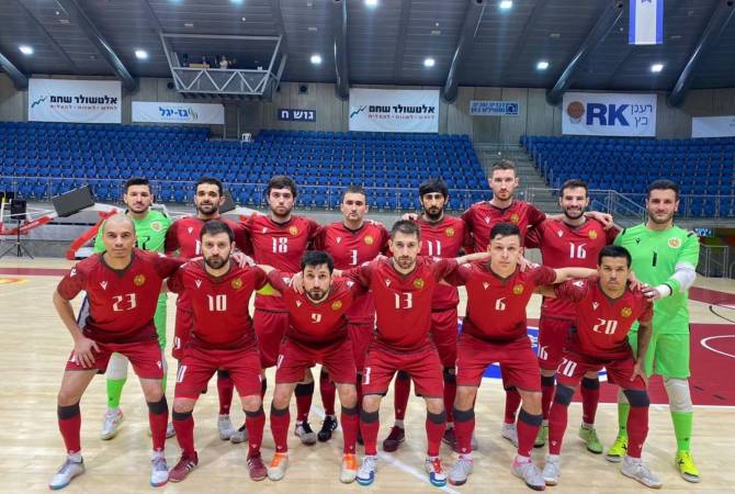 Futsal dostluk maçında Ermenistan, İsrail'i bozguna uğrattı