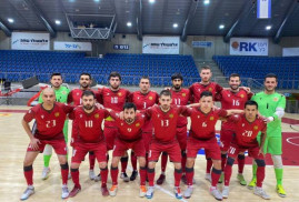 Futsal dostluk maçında Ermenistan, İsrail'i bozguna uğrattı